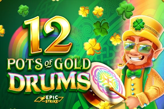 Capa do slot 12 Pots of Gold Drums